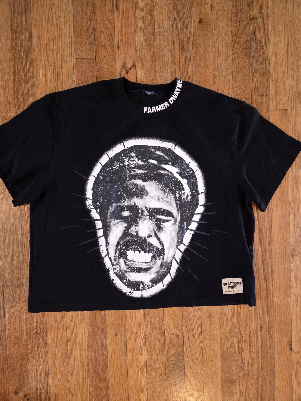 DIGIM x Farmer Dwayne Richard Pryor Cropped Distressed Tee XL